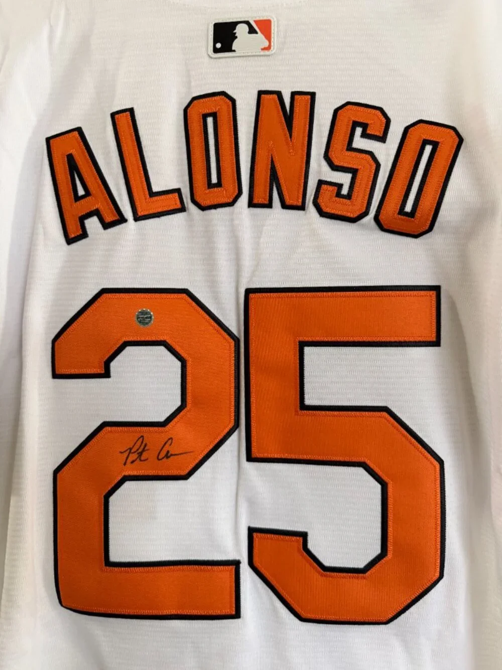 PETE ALONSO SIGNED BALTIMORE ORIOLES MLB AUTOGRAPHED NIKE JERSEY W/COA - L 21-1